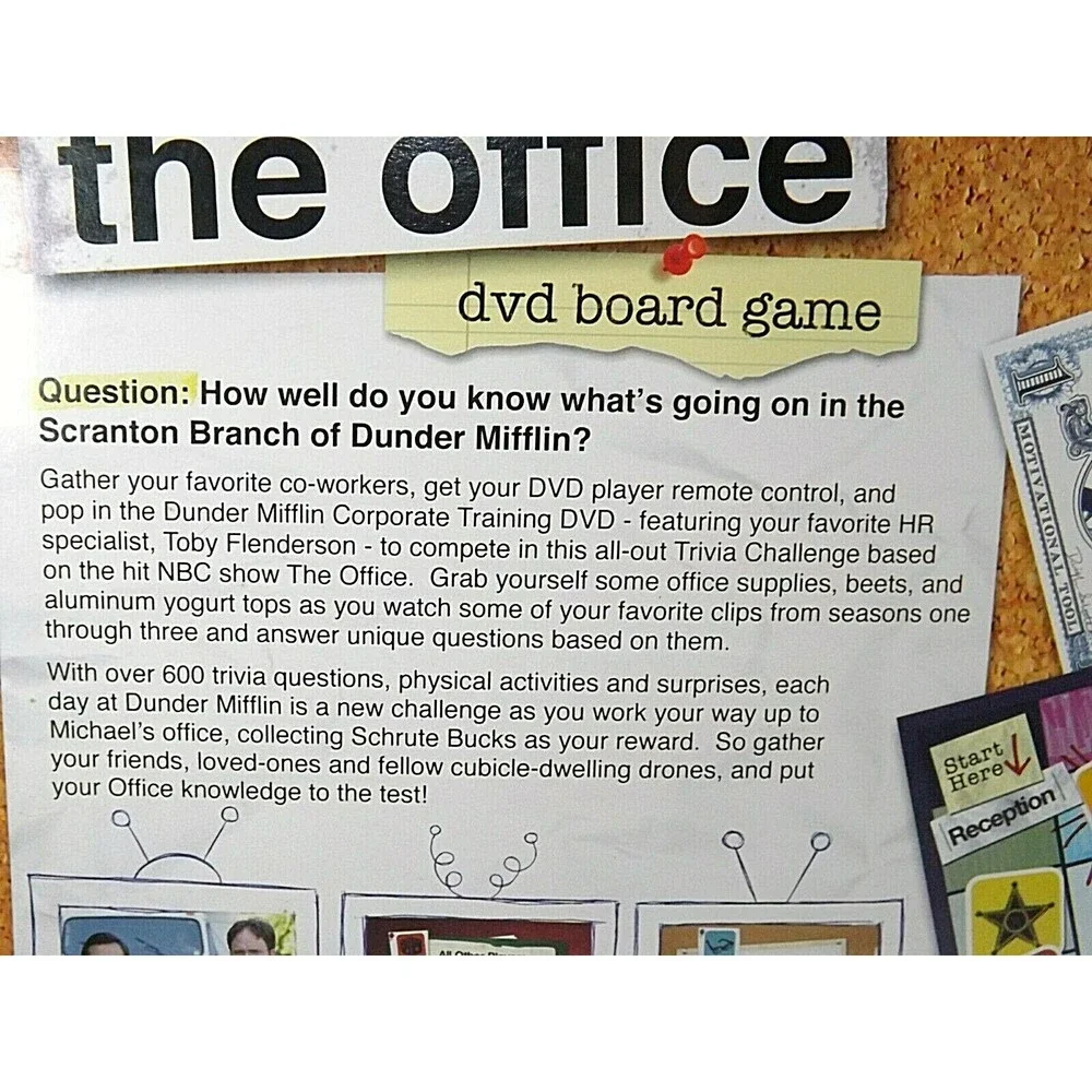 The Office DVD Trivia Board Game Pressman 2008 Brand New Sealed